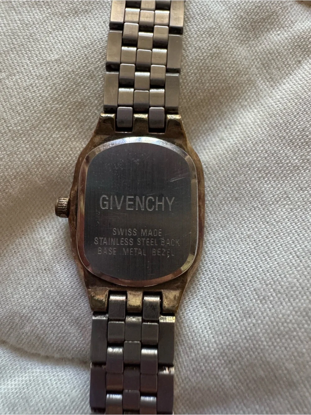 Givenchy Gold and White Women's Bracelet Watch. “Vintage Givenchy watch”